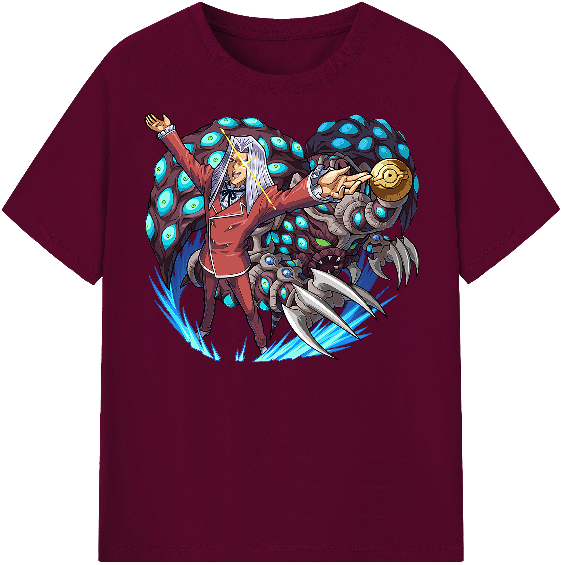 （画像用） 遊☆戯☆王 Yu-Gi-Oh! レディースカジュアルプリントTシャツ（綿100％）